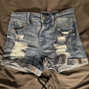 Denim Distressed Women's Shorts